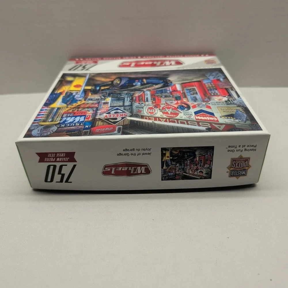 Master Pieces Wheels Jewel Of The Garage Jigsaw Puzzle 750 Complete Classic Cars